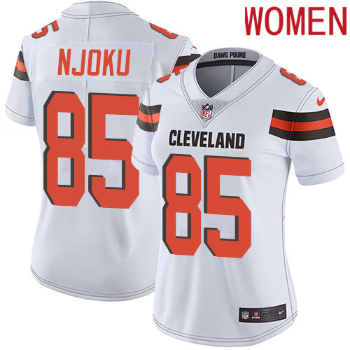 2019 Women Cleveland Browns 85 Njoku white Nike Vapor Untouchable Limited NFL Jersey